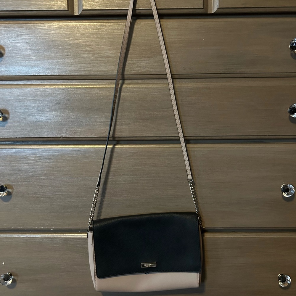 Kate Spade Chic Black and Cream Crossbody Bag